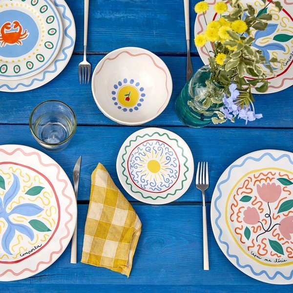 Kivinõude taldrik ø 27 cm Summer Bliss - Costa Nova-image-3