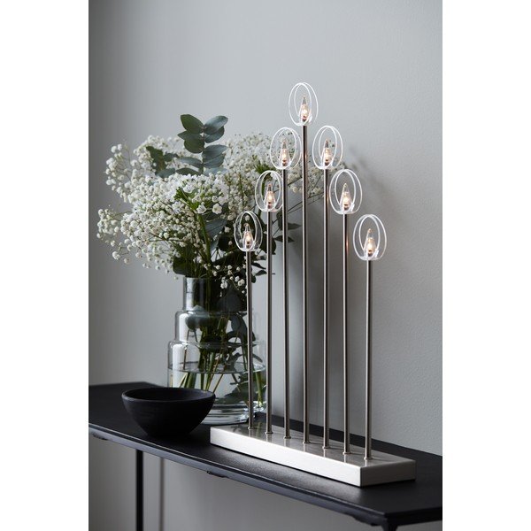 Svícen ve stříbrné barvě Markslöjd Gabriel, výška 53,5 cm-image-3