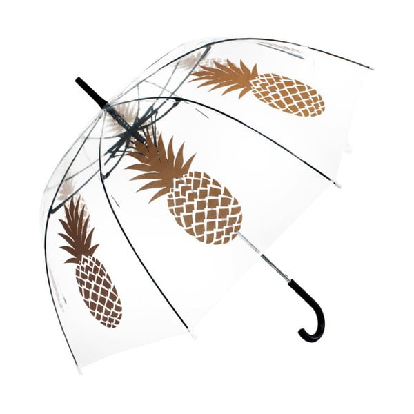 Transparentní holový deštník Ambiance Birdcage Pineapple, ⌀ 100 cm