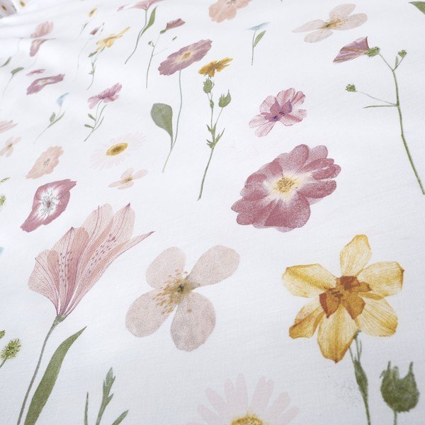 Valge ja roosa voodipesu , 135 x 200 cm Wild Flowers - Catherine Lansfield-image-3