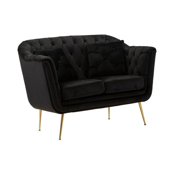 Must sametist diivan 130 cm Budapest - Mauro Ferretti-image-2