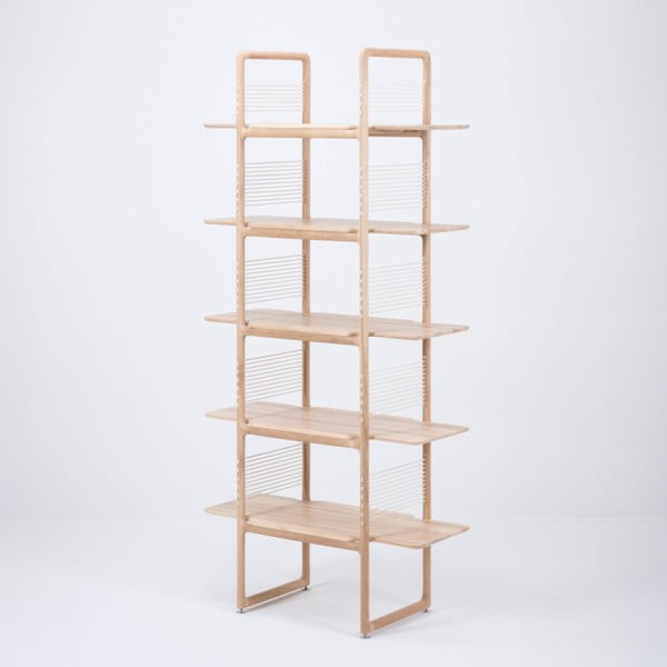 Raamaturiiul on valmistatud täispuidust tammepuust , kõrgus 216 cm Muse - Gazzda-image-2