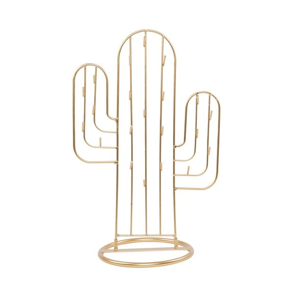 Stojan na šperky ve zlaté barvě Sass & Belle Cactus
