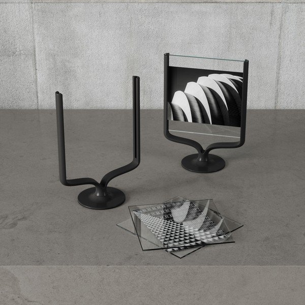 Must metallist seisuraam 18x25 cm Wishbone - Umbra-image-3