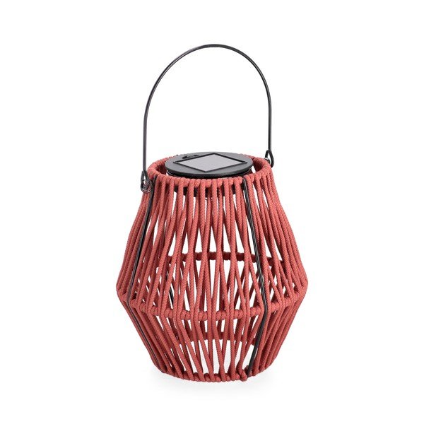 Punane päikeseenergial töötav LED-latern (kõrgus 17 cm) Juny - Yes Everyday