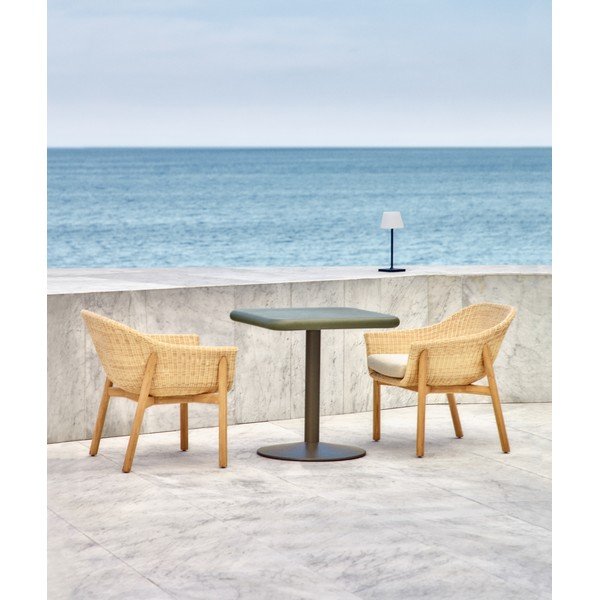 Aiasöögilaud betoonplaadiga 70x70 cm Esilda - Kave Home-image-1