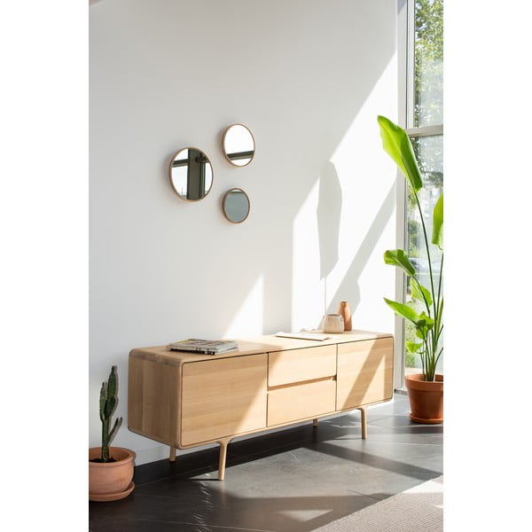 Tammepuidust TV-kapp Looduslik Fawn - Gazzda-image-2