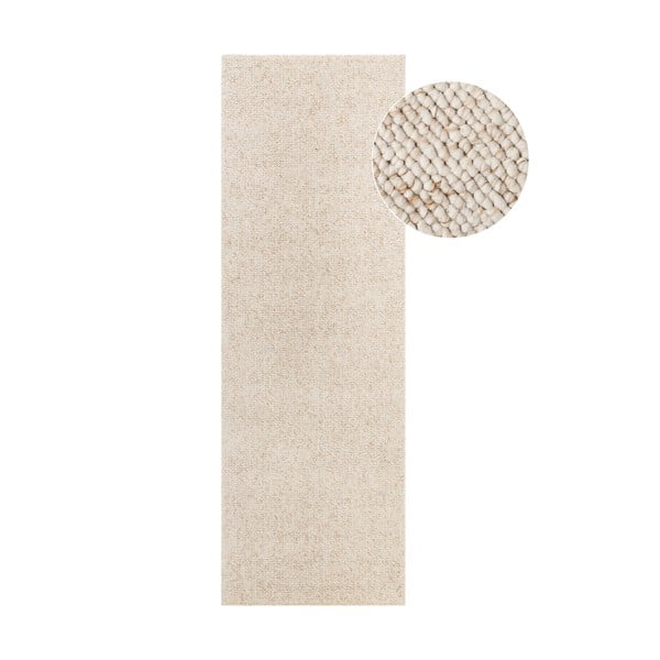 Kreem pestav vaip 80x240 cm Rocco Cream - Elle Decoration
