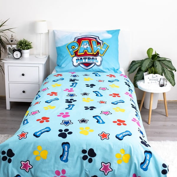 Puuvillane helendava efektiga laste voodipesu 140x200 cm Paw Patrol - Jerry Fabrics-image-3