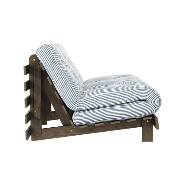 Valge/helesinine diivanvoodi 140 cm Roots - Karup Design-image-1