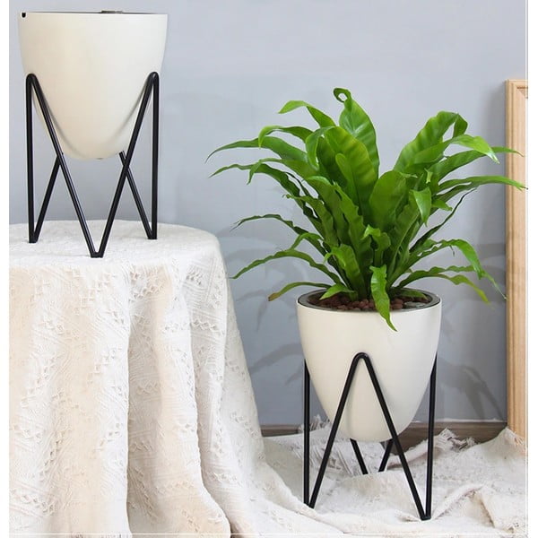 Valge isevoolav pott, ø 19 cm Poppy - Tomasucci-image-1