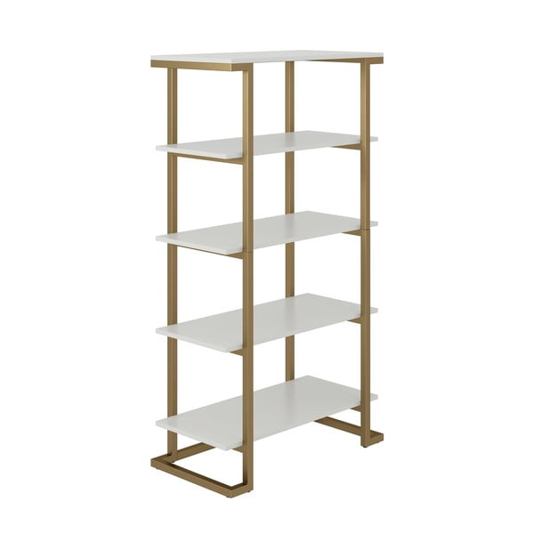 Riiul valge-kuldne Ella, 76 x 141 cm Camila - CosmoLiving by Cosmopolitan-image-3