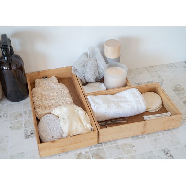 Bambusest sahtlite korraldajad 3 komplektis Copco - Kitchen Craft-image-1