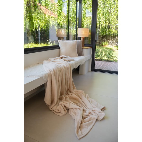 Elevandiluu värvi mikroplüüsist tekk 150x200 cm Pippa - Tiseco Home Studio-image-4