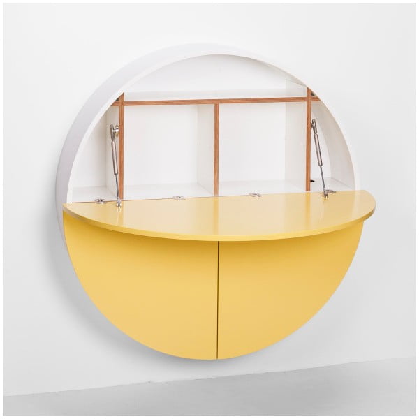 Kollane ja valge multifunktsionaalne seinalaud Pill - EMKO-image-2