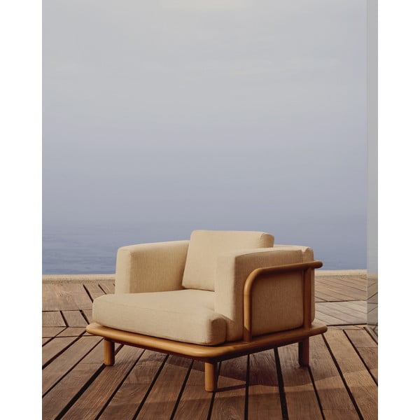 Beež puidust aiatool Turqueta - Kave Home-image-1