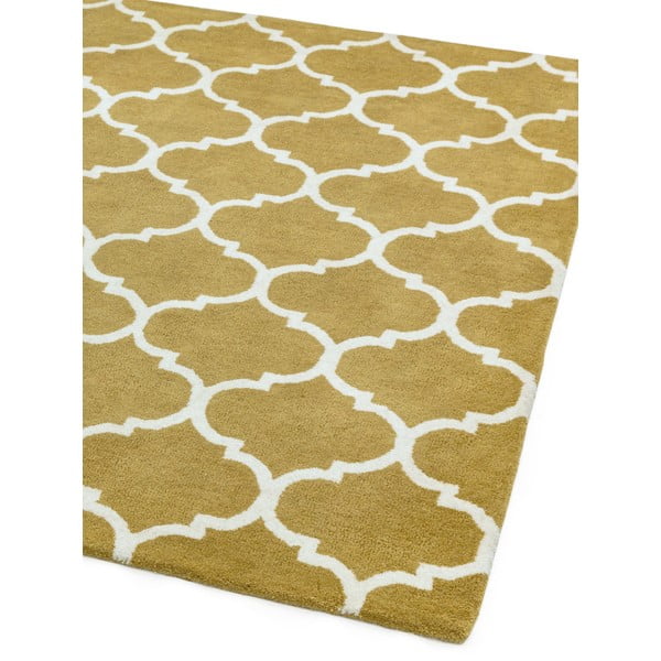 Ookerkollane käsitsi kootud villane vaip 120x170 cm Albany - Asiatic Carpets-image-4