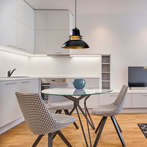 Must rippvalgusti Berceste, ø 34 cm - Opviq lights-image-4