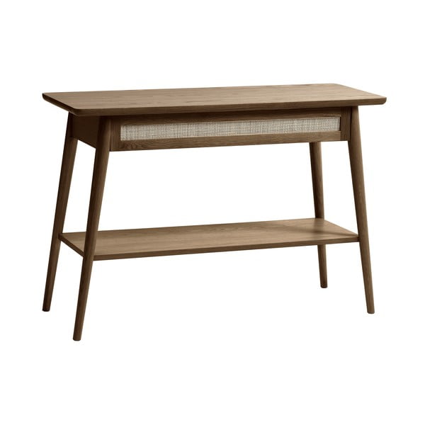 Pruun tammepuidust konsoollaud 40x110 cm Barrali - Unique Furniture-image-2