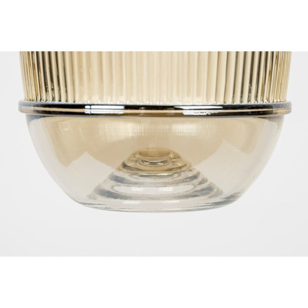 Kuldset värvi rippvalgusti klaasist lambivarjundiga ø 12 cm Robin - White Label-image-4