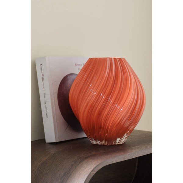 Käsitsi valmistatud vaas telliskivi värvi (kõrgus 23 cm) Selma - Ellos Home-image-1