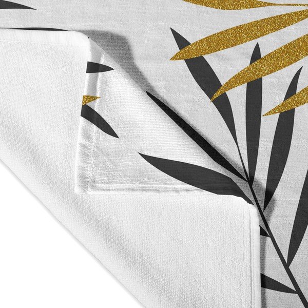 Vannirätik 70x150 cm Foliage - Blanc-image-3