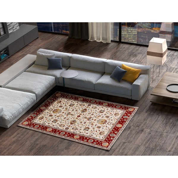 Punane ja kreemjas vaip 160x230 cm Classic - Universal-image-1