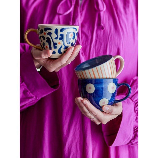 Keraamilised kruusid latte jaoks (3 tk komplektis, 290 ml) Eviaya - Bloomingville-image-1
