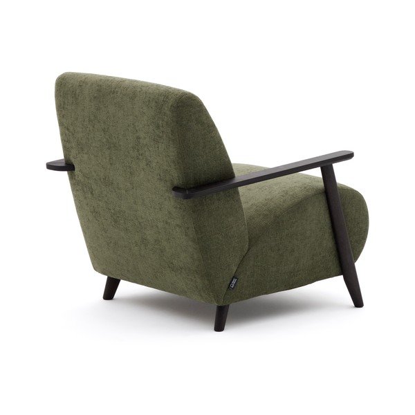 Roheline šenillist tugitool Meghan - Kave Home-image-3