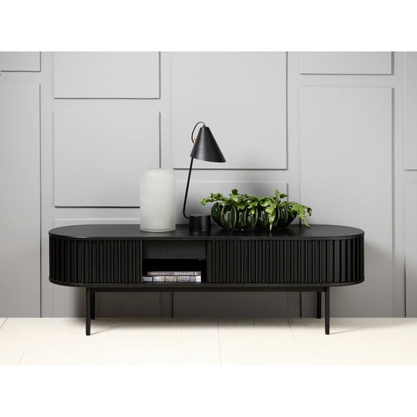 Must tammedekooriga telerilaud 48x160 cm Siena - Unique Furniture-image-2