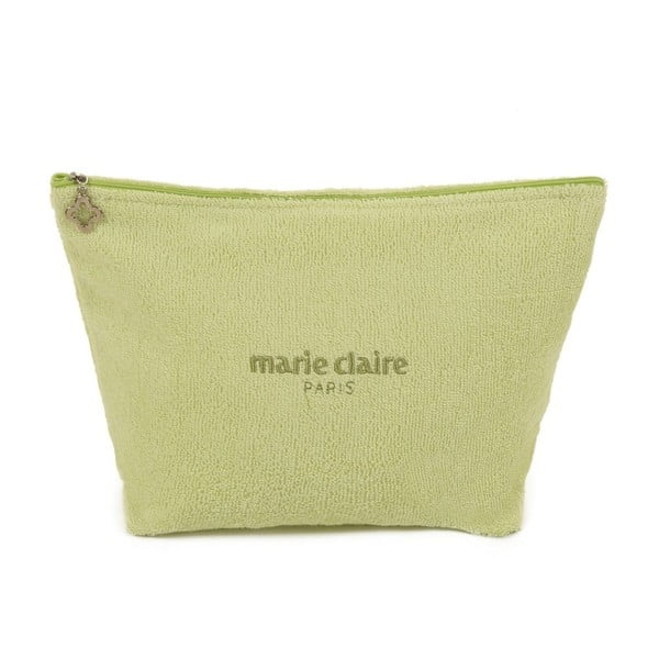 Zelená kosmetická taštička z edice Marie Claire, délka 22 cm