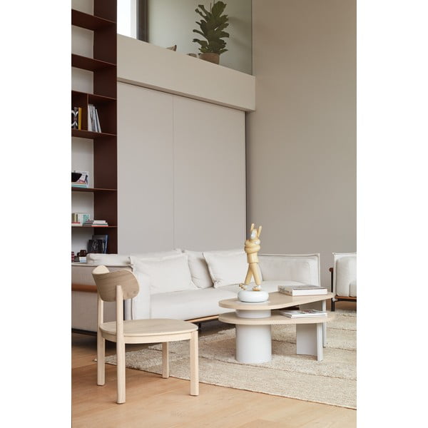 Valge kohvilaud tuhast 120x50 cm Nori - Teulat-image-2