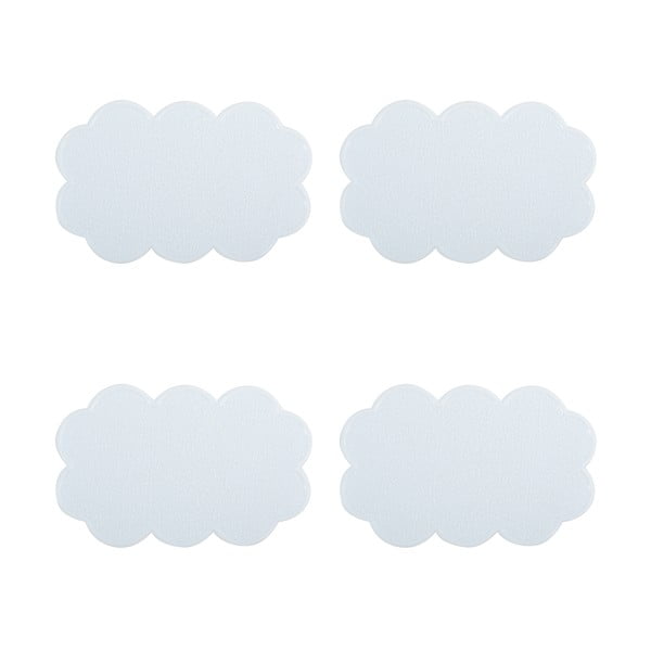 Laste libisemiskindlad vannimatid 4 tk komplektis 9x14,5 cm Nuages - MSV