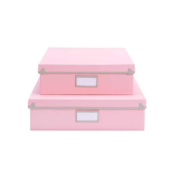 Úložná krabice Design Ideas Frisco Pink M