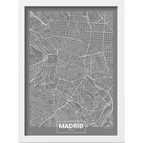 Plakat raamides 40x55 cm Madrid - Wallity