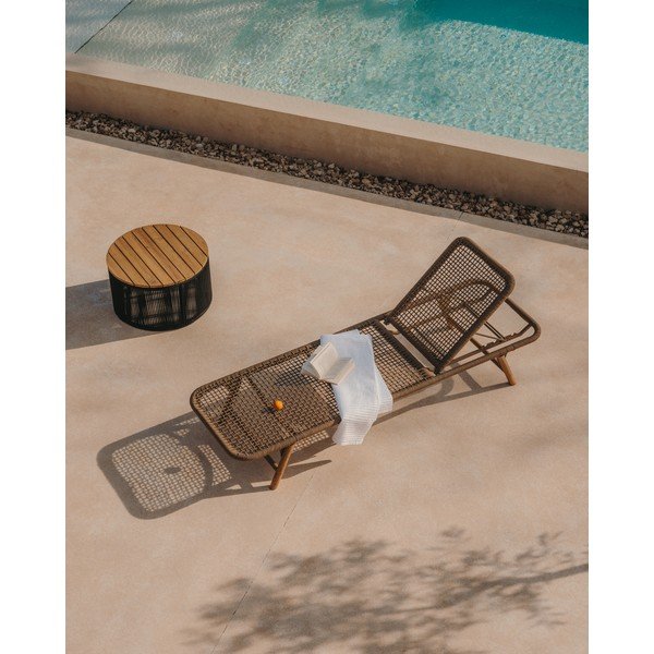 Pruun puidust-metallist aiatool Dandara - Kave Home-image-1