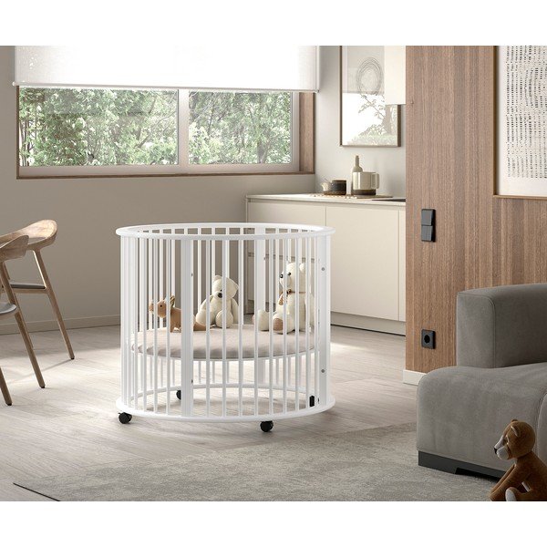 Valge pöögipuidust mänguaedik 90x90 cm Dino - Vipack-image-1