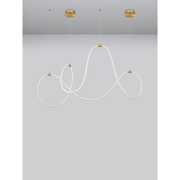 Terasest hämardatav kuldne LED-rippvalgusti Cerelia - Nova Luce-image-3