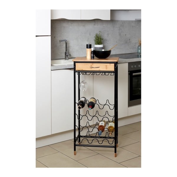 Must metallist veiniriiul 16 pudelile, 48x95 cm Loft - Weenko-image-3