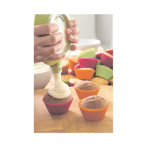 6 värvilise silikoonist muffinivormi komplekt , ⌀ 7 cm - Lékué-image-2