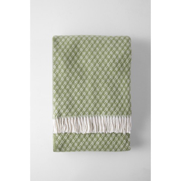 Roheline pleed puuvilla seguga 140x180 cm Nilo – Euromant
