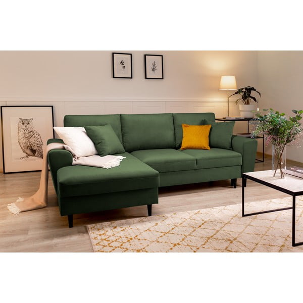 Roheline nöördiivanvoodi, vasakpoolne nurk Moghan - Micadoni Home-image-1