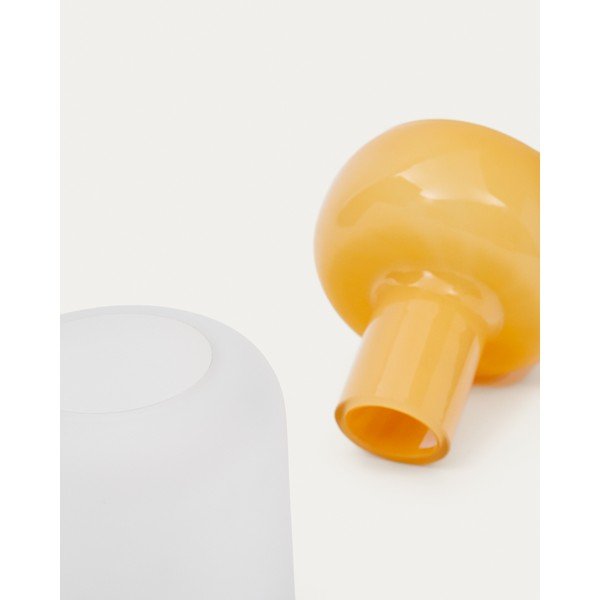 Kollane klaasist vaas (kõrgus 30,5 cm) Kelse - Kave Home-image-3