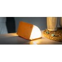 Oranž LED laualamp tekstiilist varjuga (kõrgus 2,5 cm) Booklight – Gingko