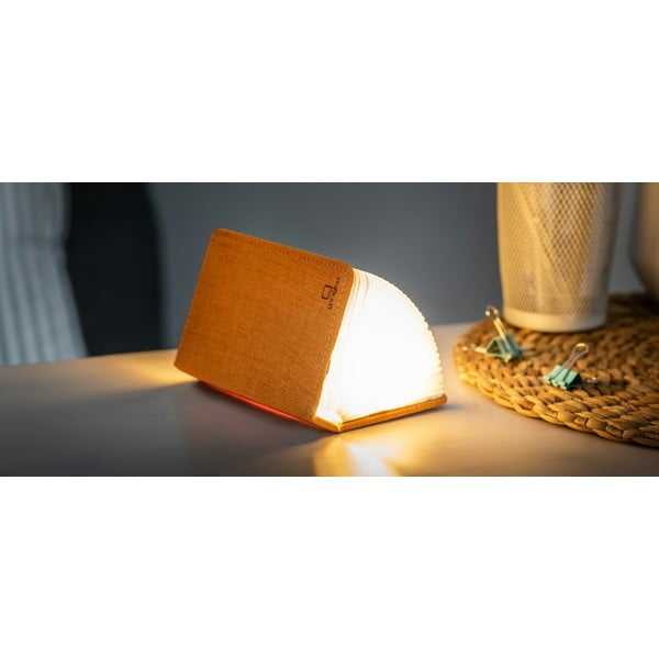 Oranž väike LED laualamp raamatukujulisena Booklight - Gingko