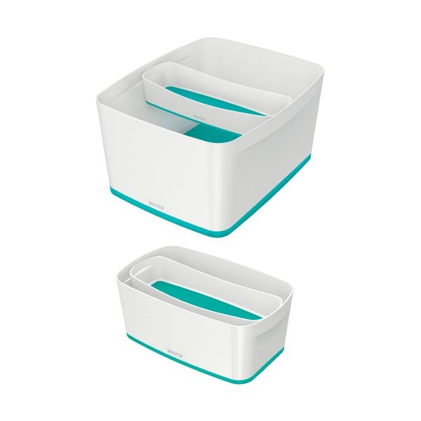 Valge-türkiissinine plastist kirjatarvete korraldaja MyBox - Leitz-image-3