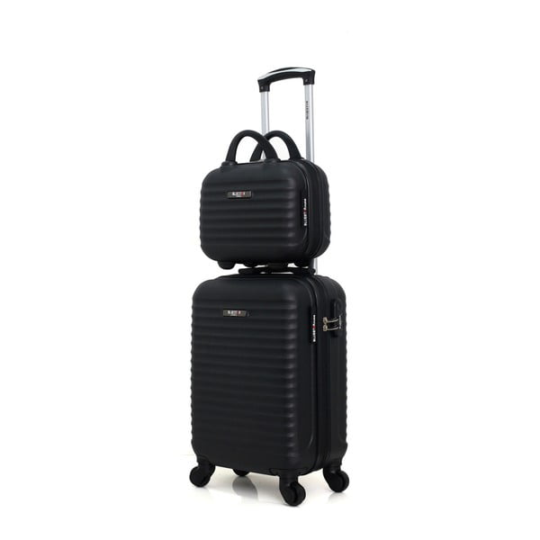 Set černého cestovního kufru na kolečkách a menšího příručního kufříku Bluestar Marro-image-1