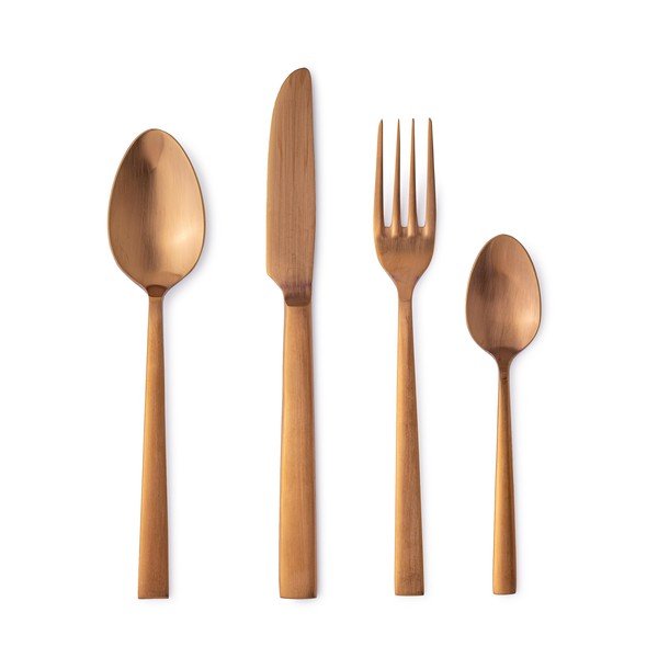 16-osaline vaskvärvi roostevabast terasest söögiriistade komplekt 4 inimesele Hestia - Bizzotto