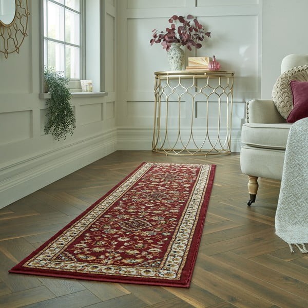Punane koridorivaip 66x300 cm Sherborne - Flair Rugs-image-1