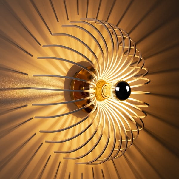 Valge seinalamp Aspendos, ø 36 cm - Opviq lights-image-3